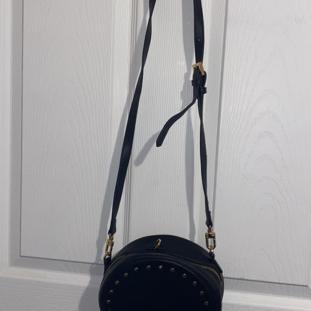 Black Studded Crossbody Bag